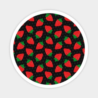 Red Strawberry Pattern 2 Magnet